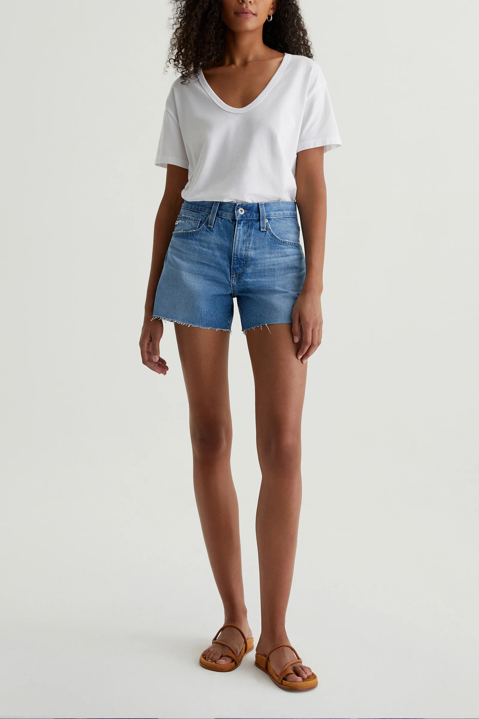 AG Halle Denim Short - Flashback - Image 2