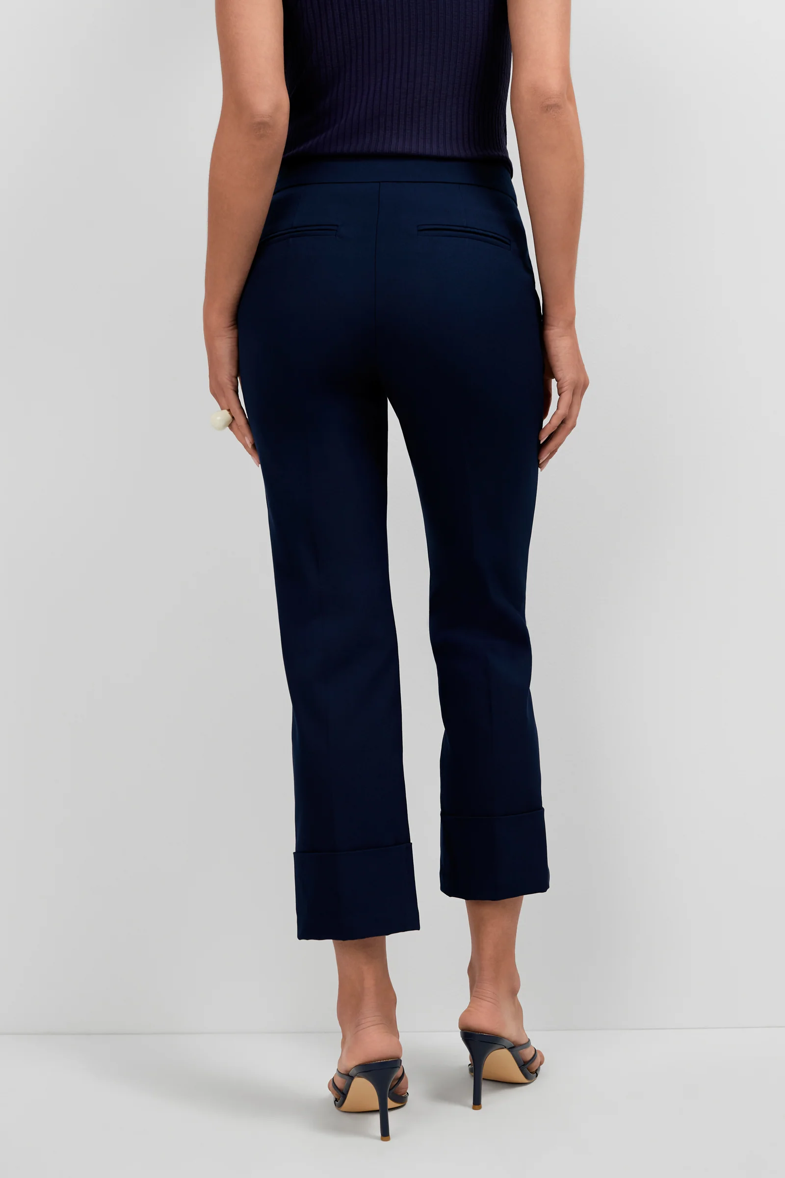 Banshee Cropped Cuff Hem Pants - Image 4