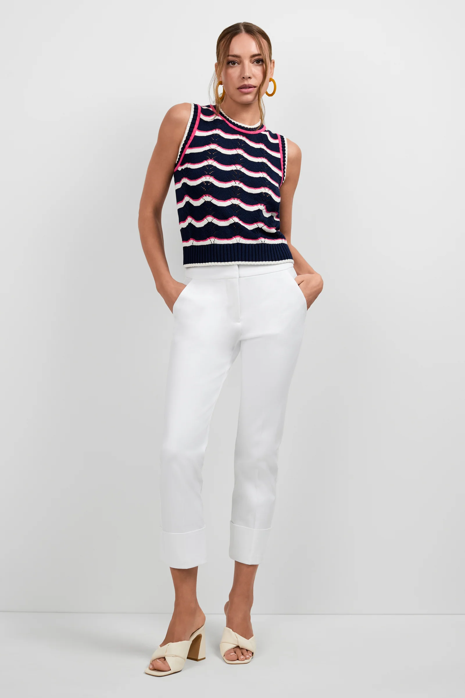 Banshee Cropped Cuff Hem Pants
