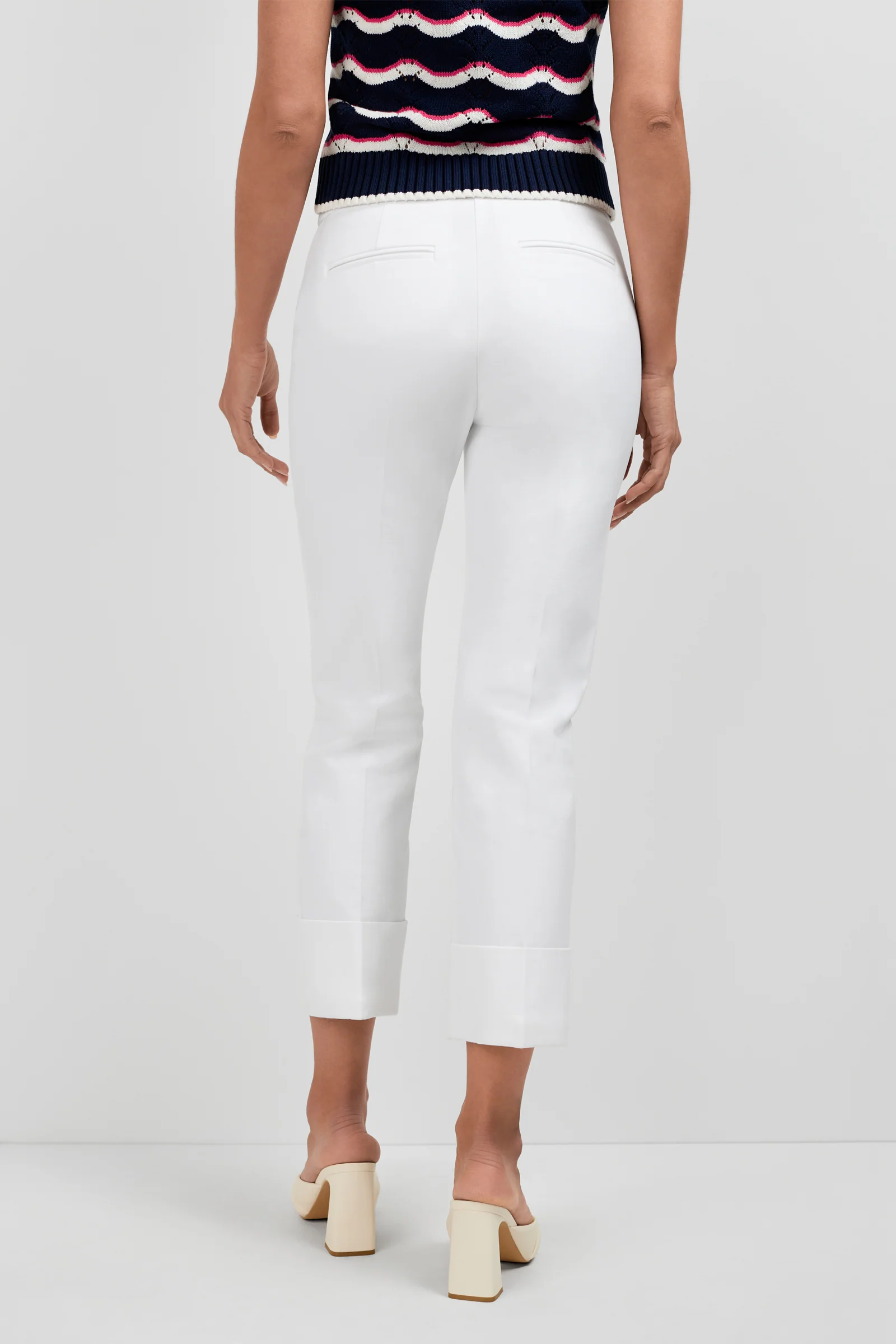 Banshee Cropped Cuff Hem Pants - Image 4