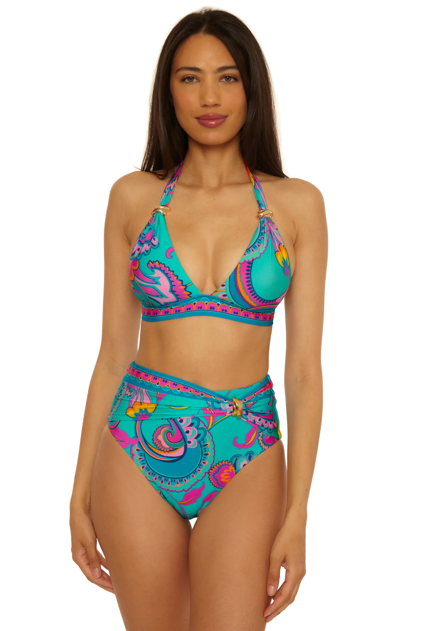 Belted High-Waist Bottom - Mykonos - Image 2