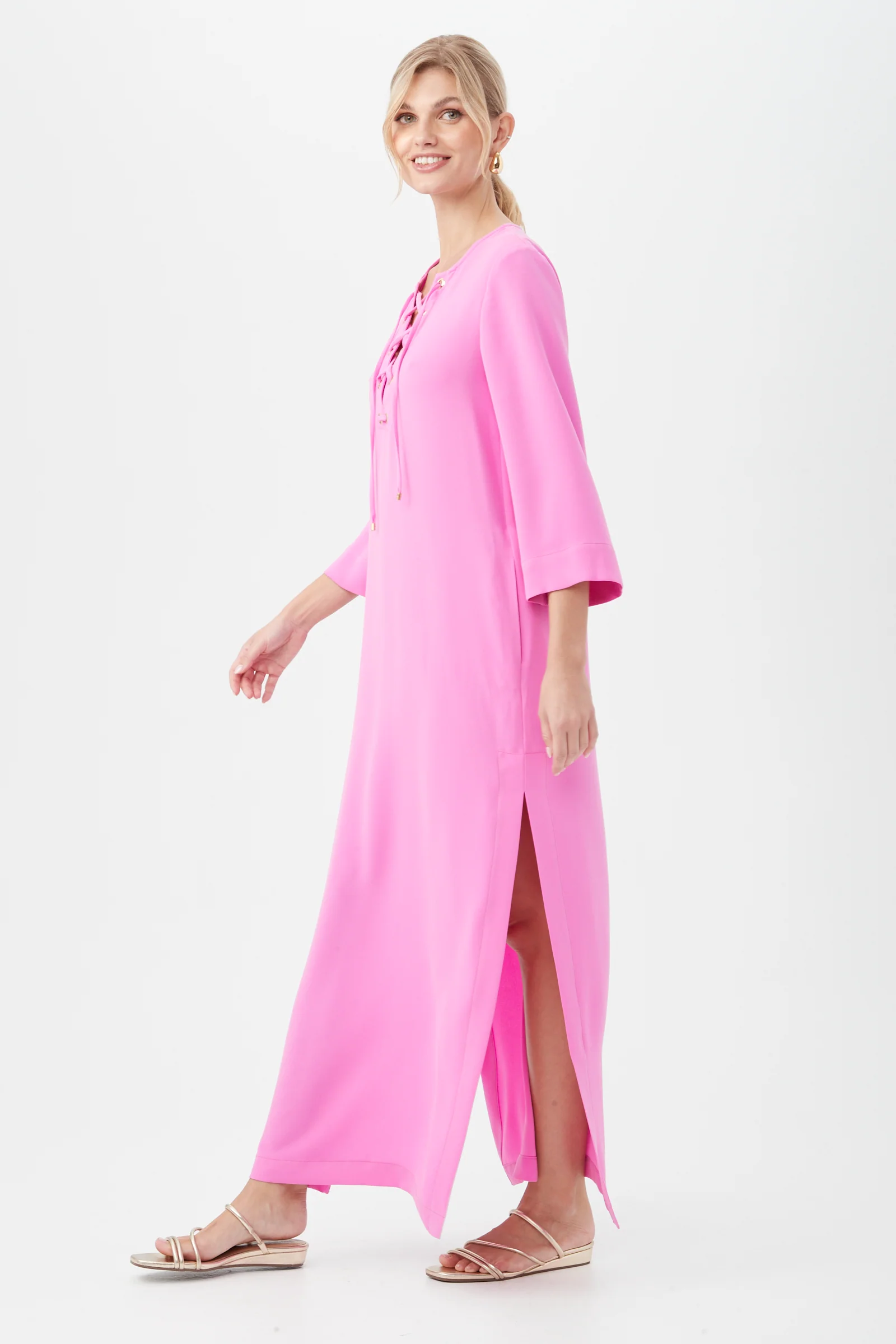 Catamaran 3/4-Sleeve Maxi Dress - Image 3