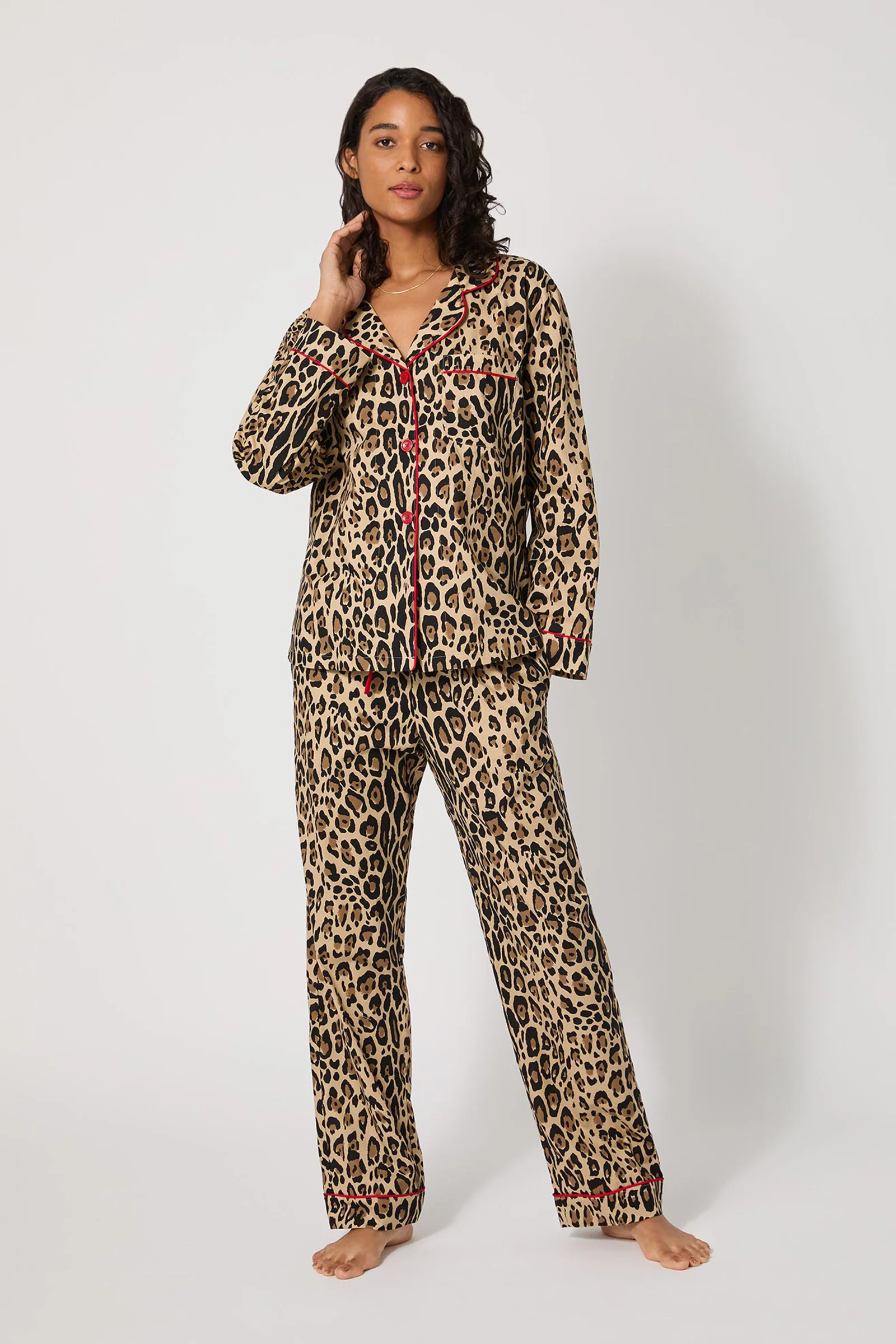 Classic PJ Set - Leopard Stripe