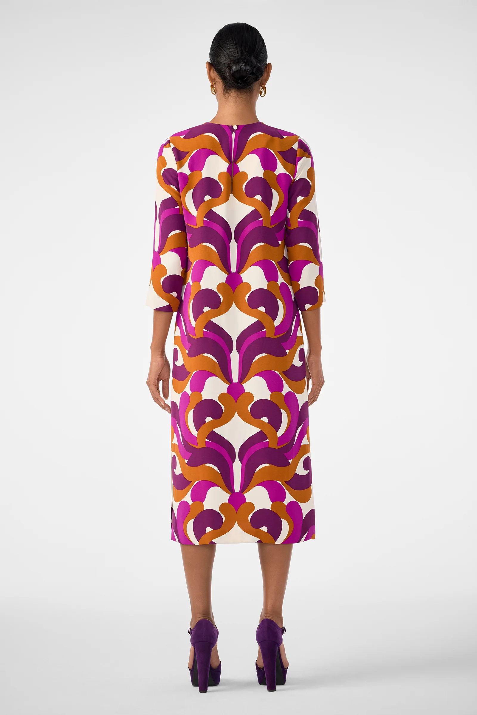 Cointreau 2 3/4 Sleeve Midi Dress - Image 4
