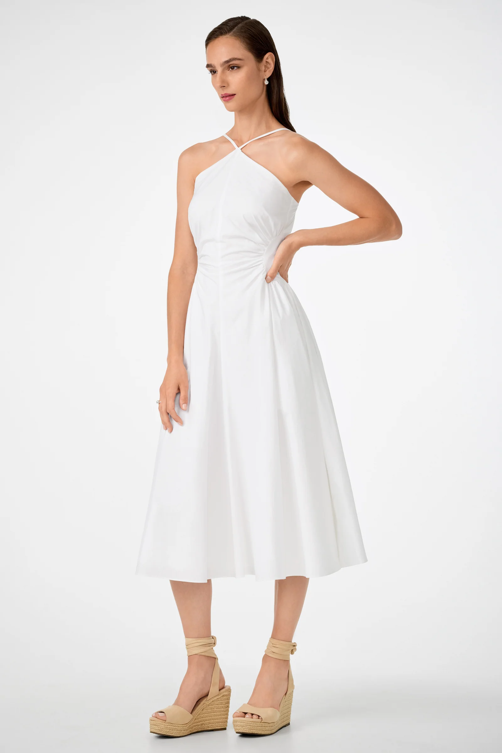 Kata Shirred Waist Midi Dress - Image 8