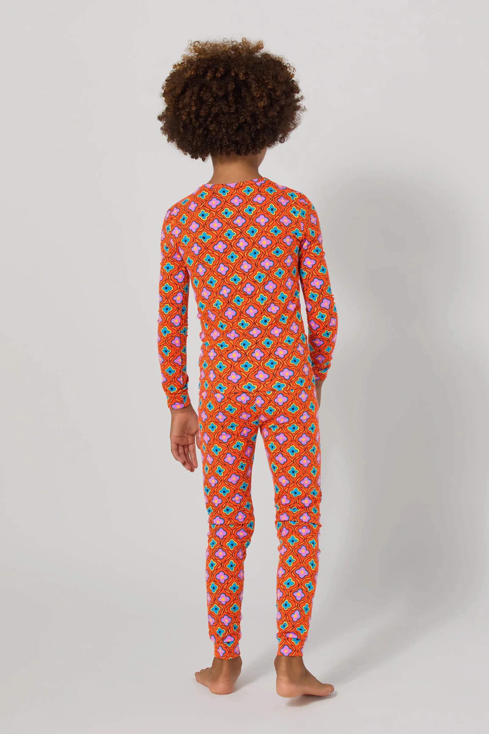 Kids PJ Set Daisy Foulard - Image 2