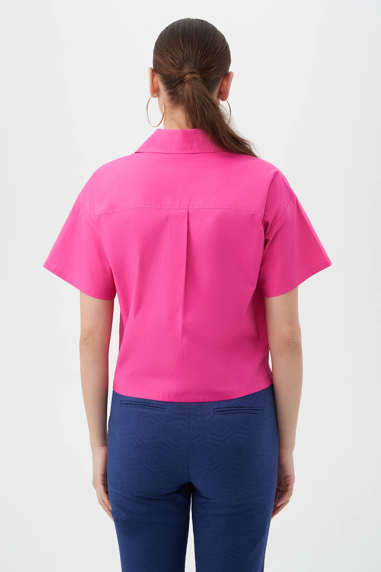 Komore Cropped Button-Front Top - Image 4
