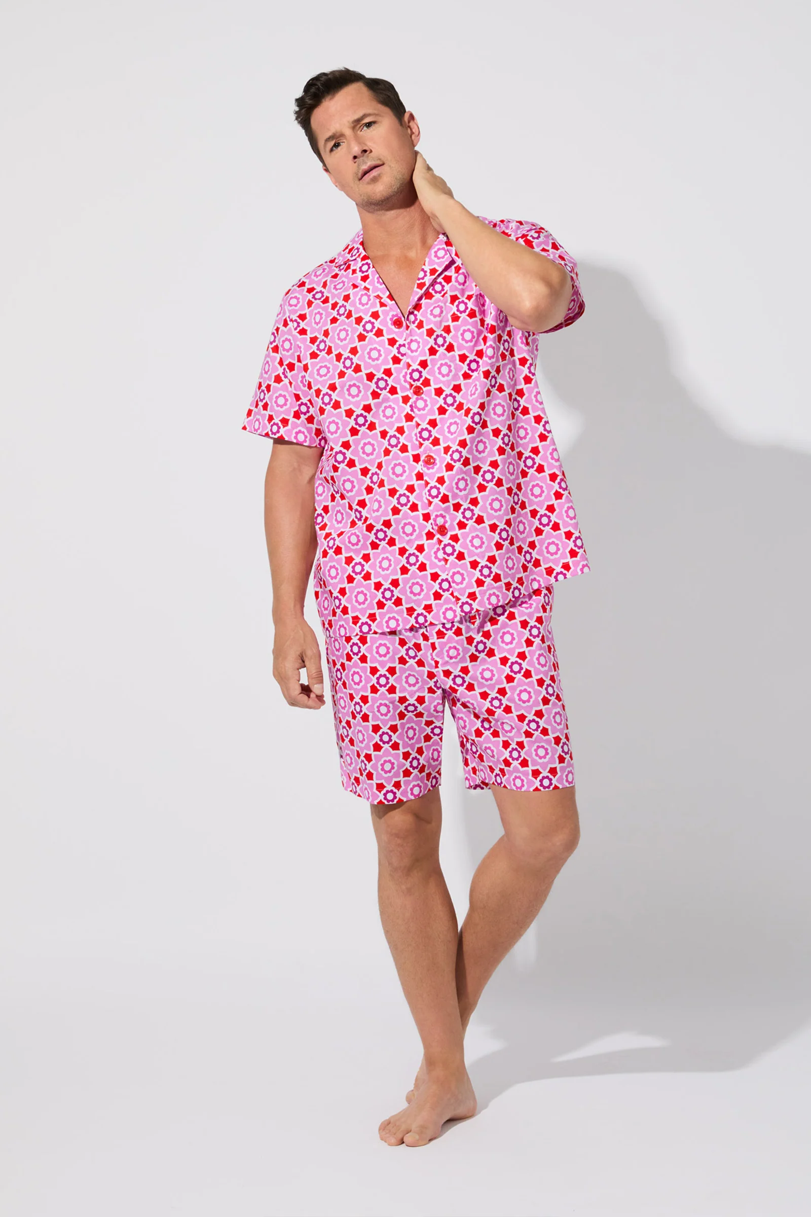Men's Boxer Pj Set - Mosaic