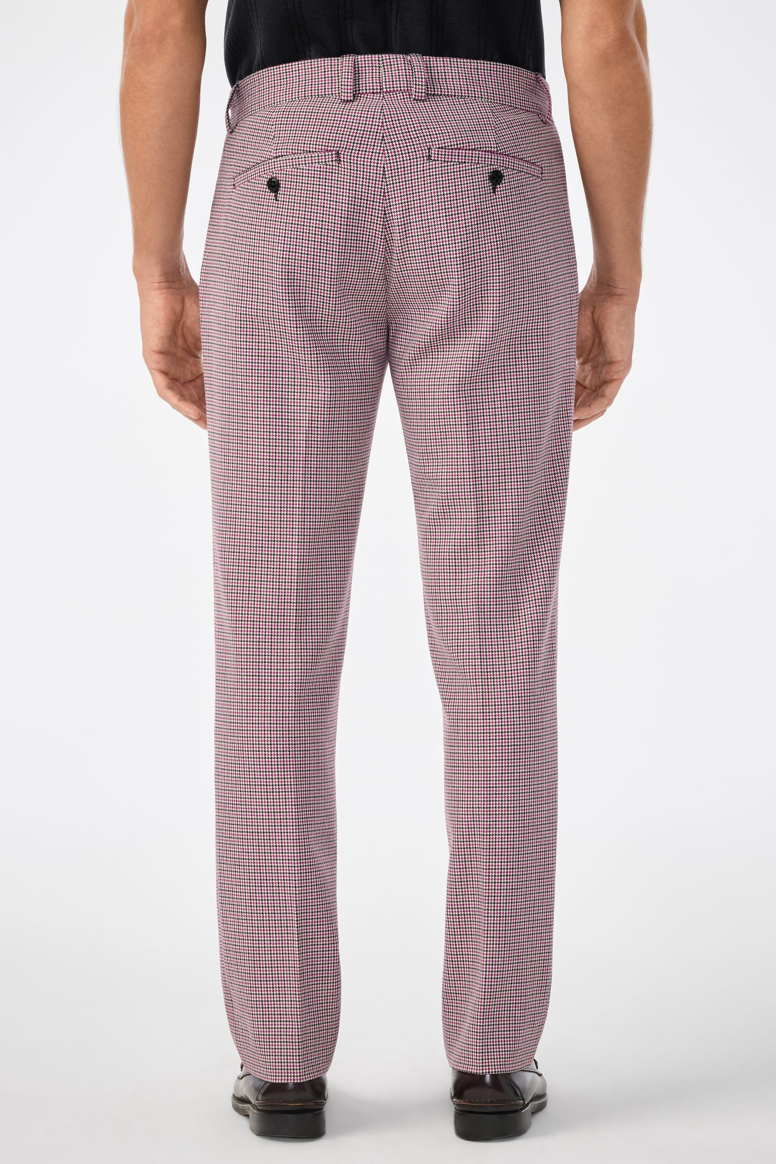 Clyde Slim Trouser - Hickory Houndstooth - Image 4