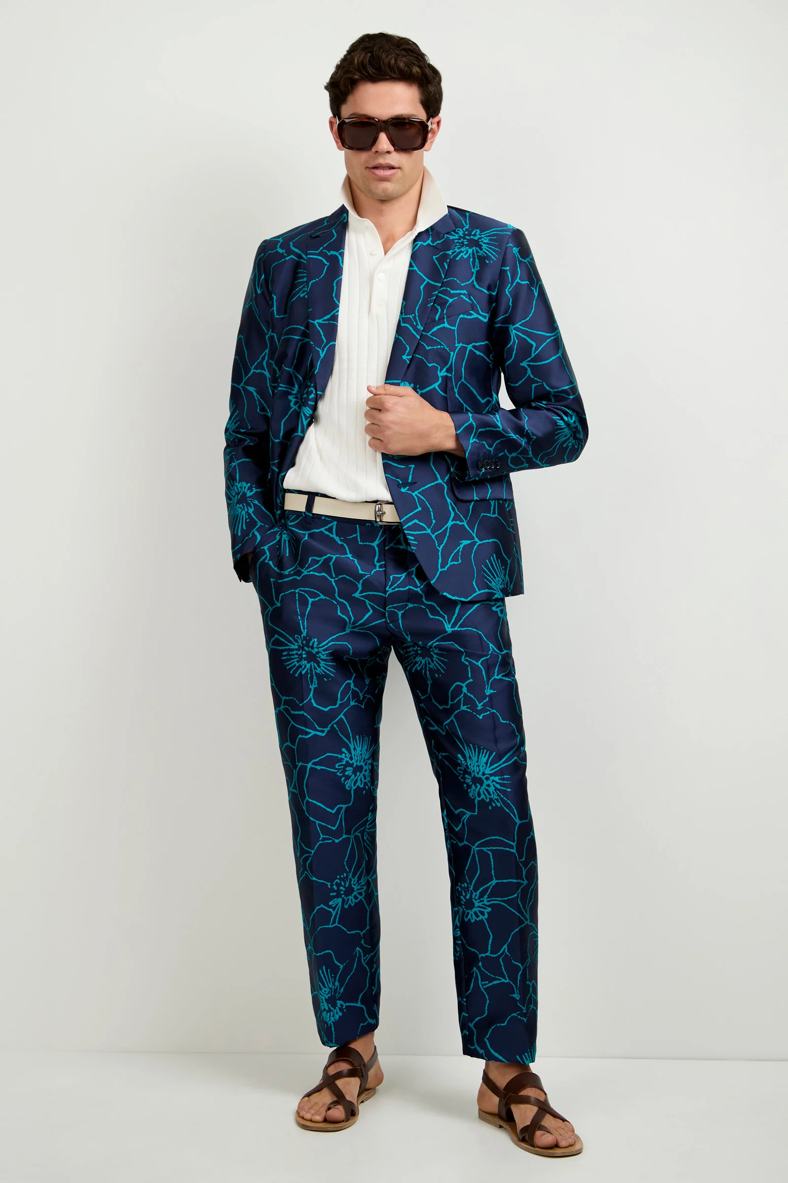 Clyde Slim Trouser - Jucara Jacquard - Image 5