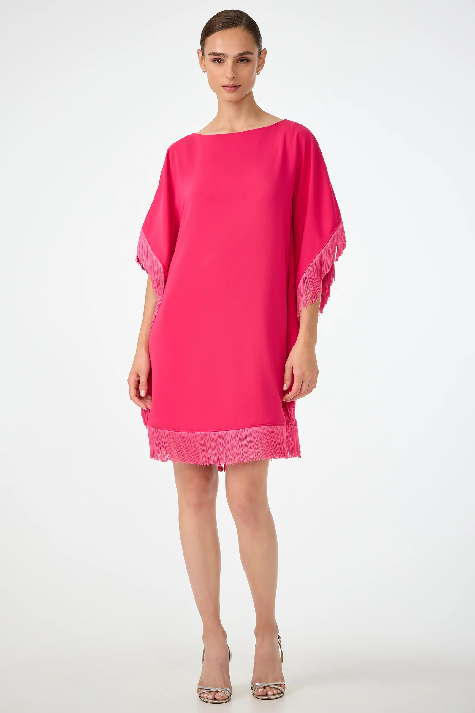 Mini Neena Fringe Caftan Dress - Image 2
