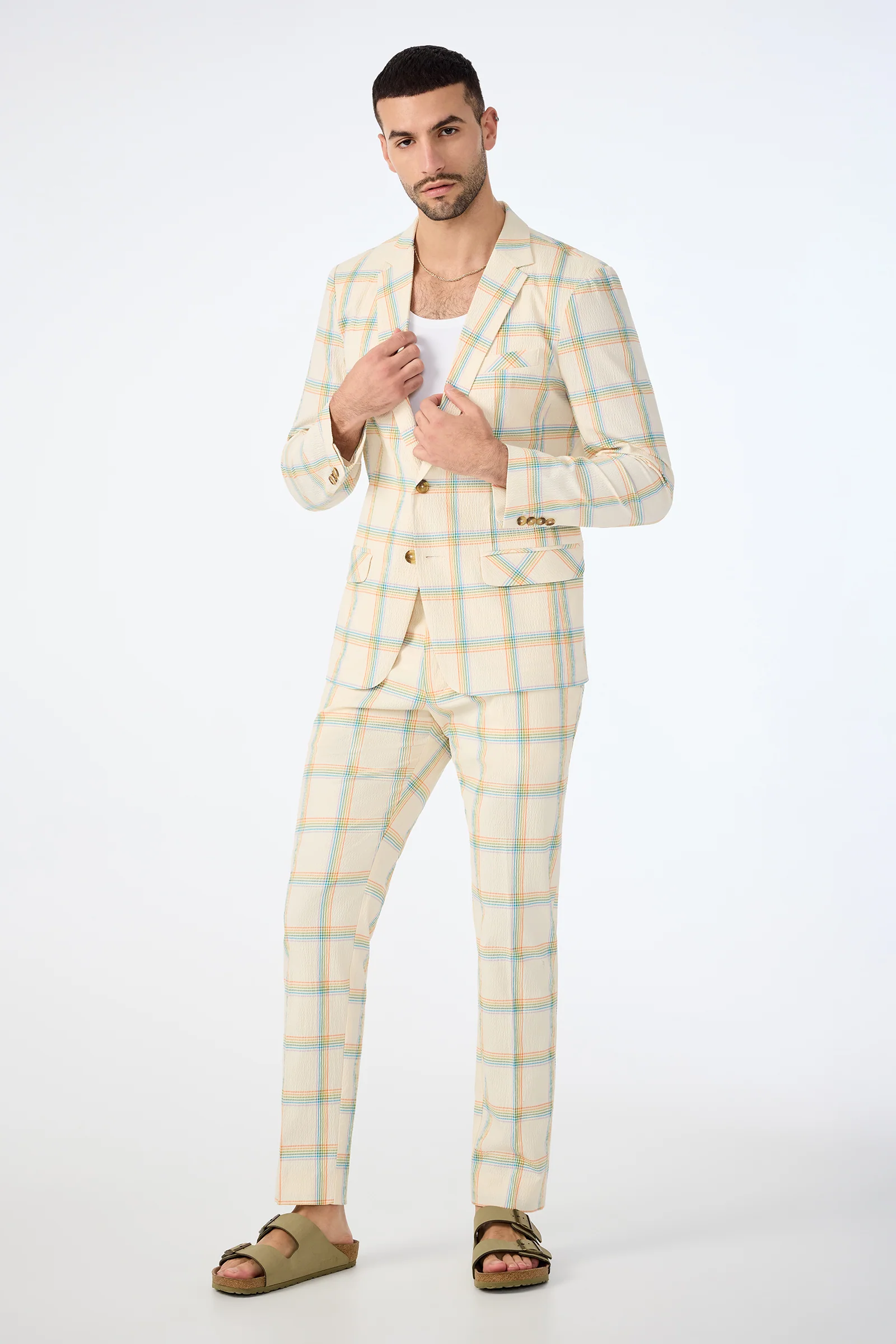 Clyde Slim Trouser - Pride Plaid - Image 2