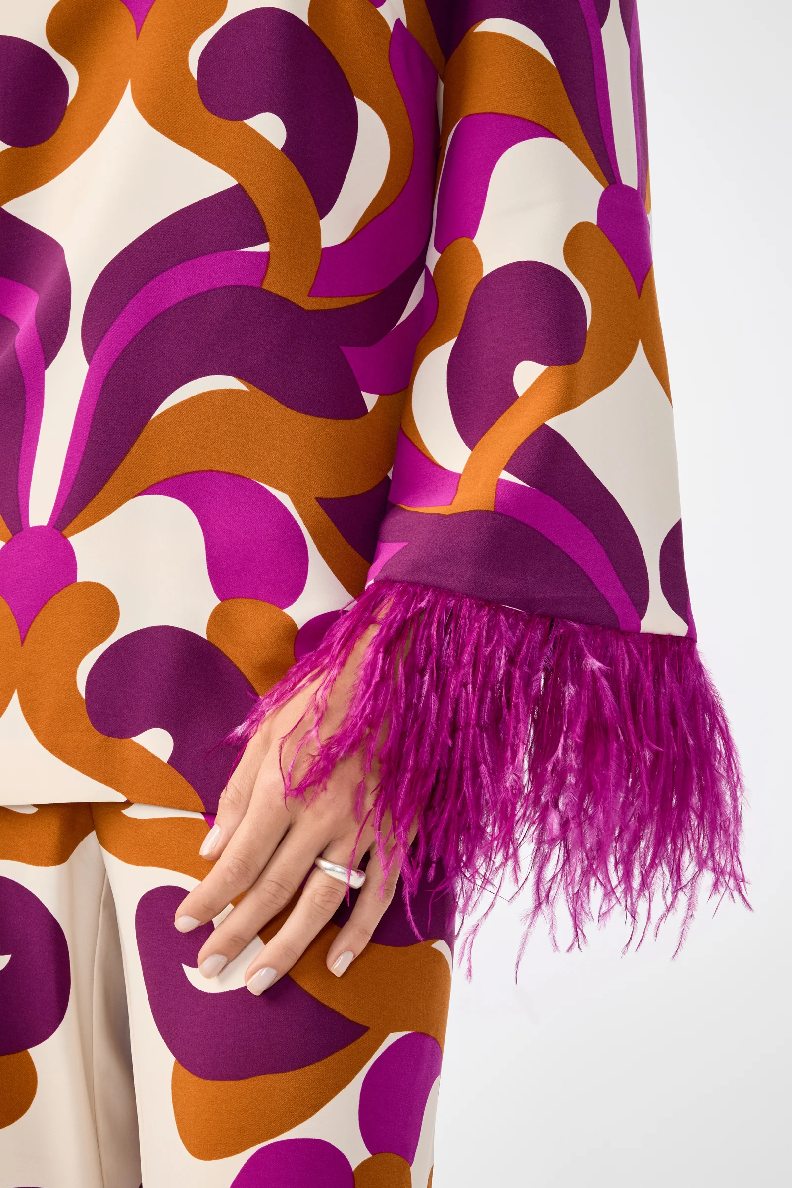 Nyssa 2 Feather-Cuff Top - Image 5