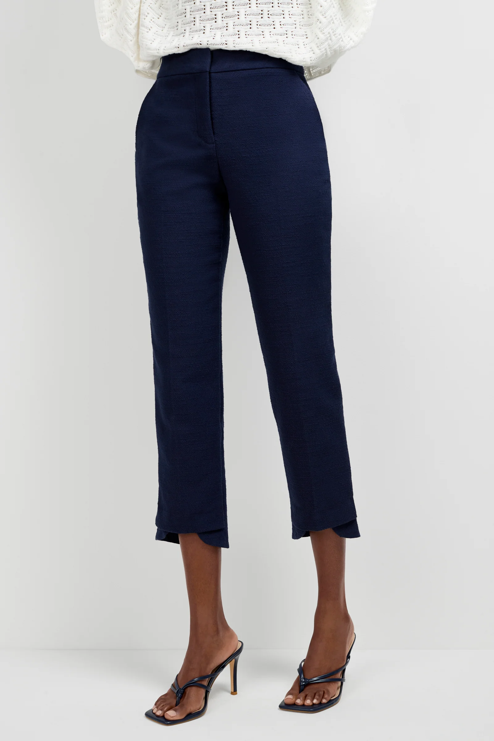 Ore Button-Hem Cropped Pants - Image 2