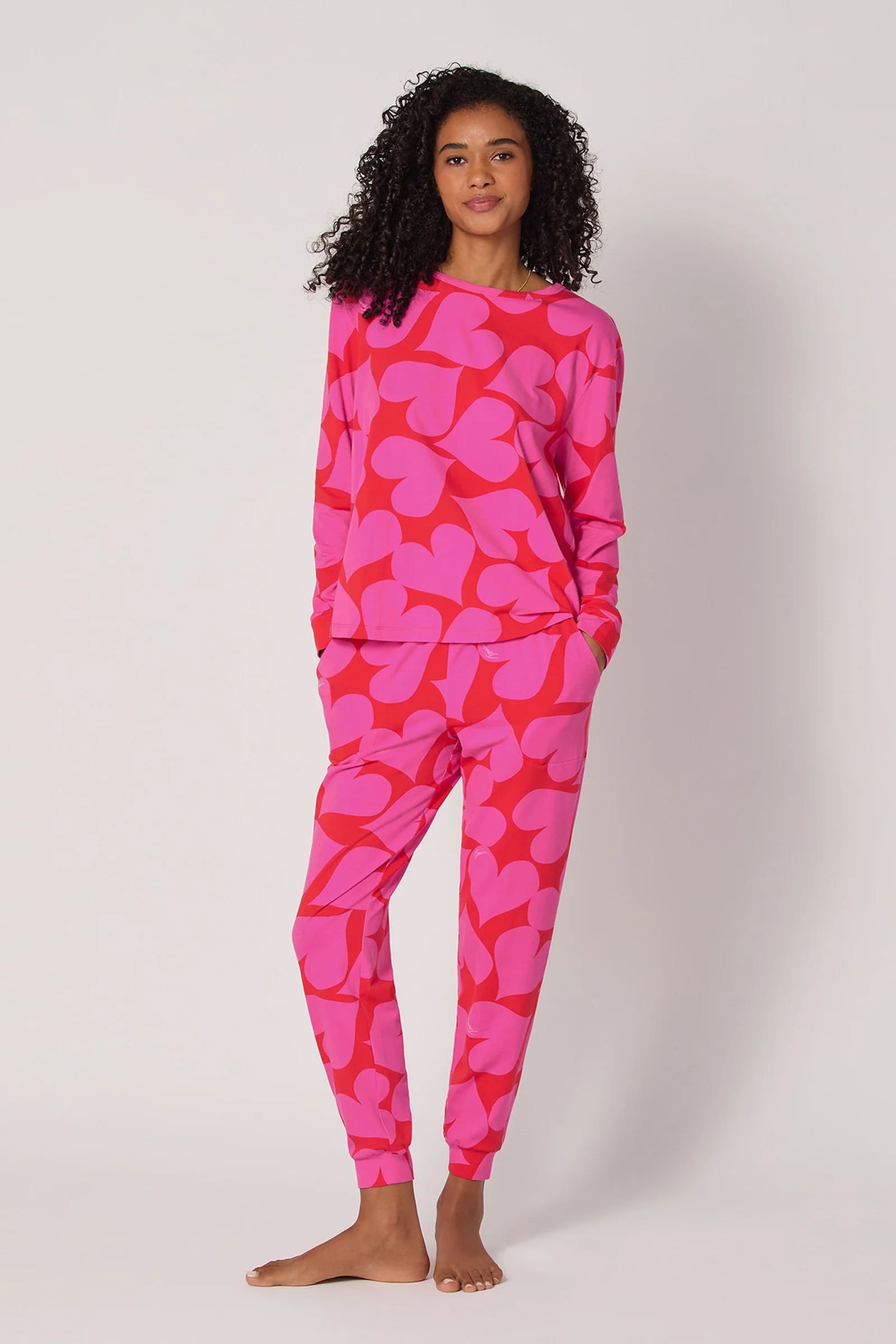 Pullover PJ Set - Hearts