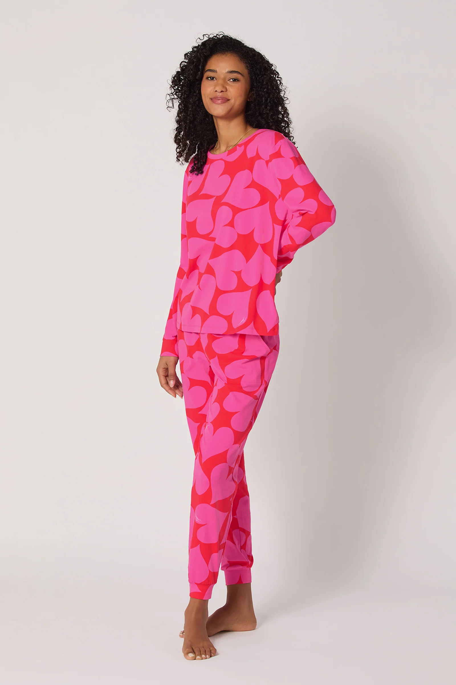 Pullover PJ Set - Hearts - Image 2