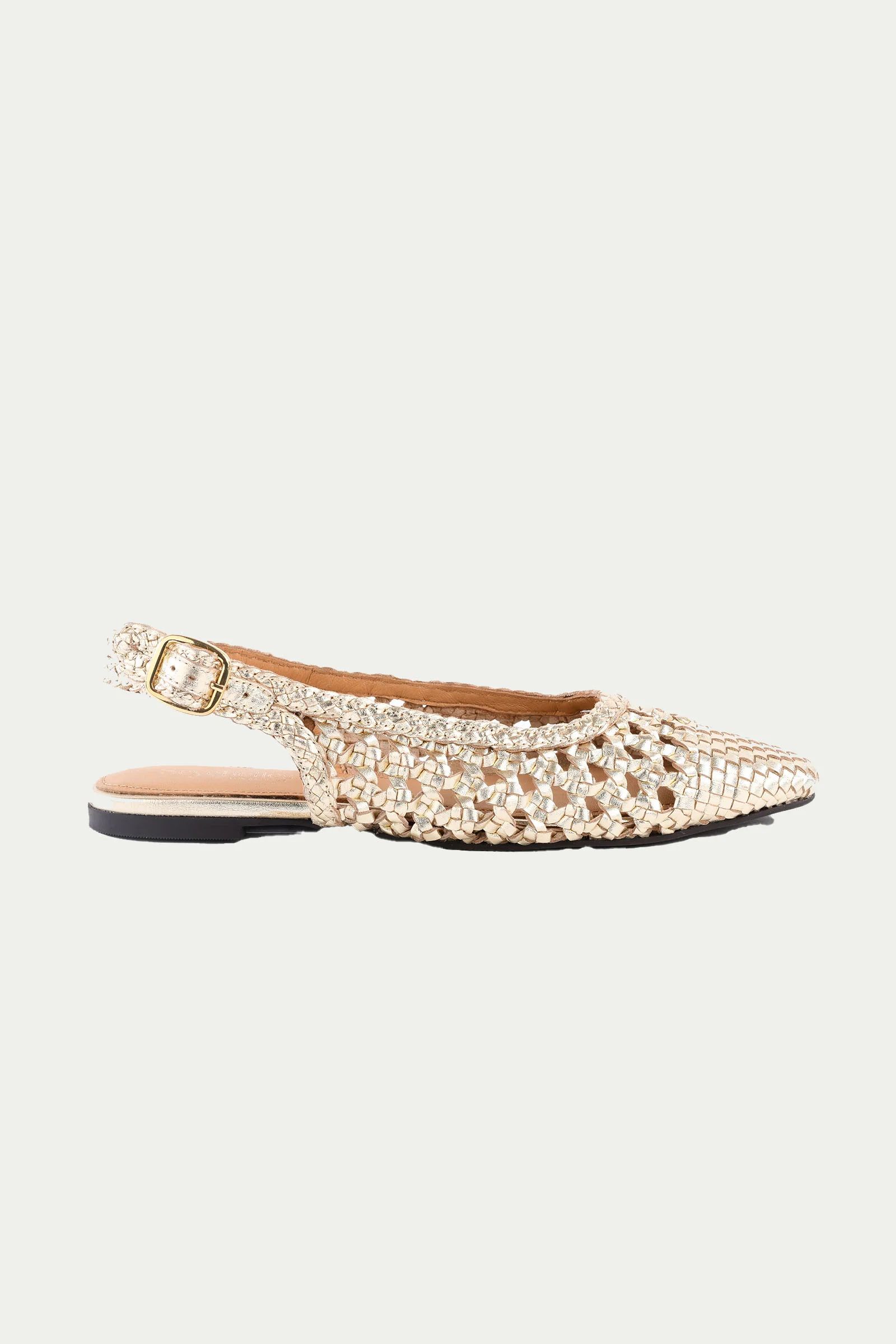 Avalon Slingback - Gold Leather
