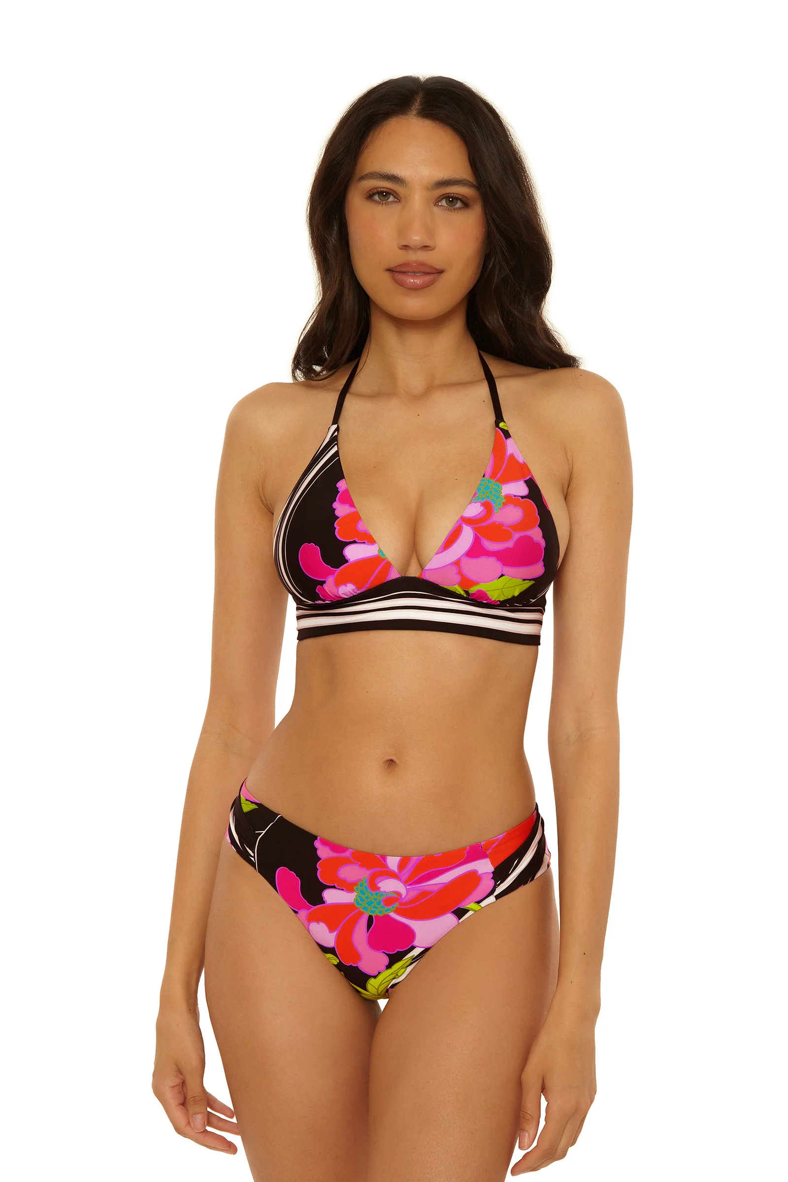 Tab Side Hipster Swim Bottom - Bougainvillea - Image 2