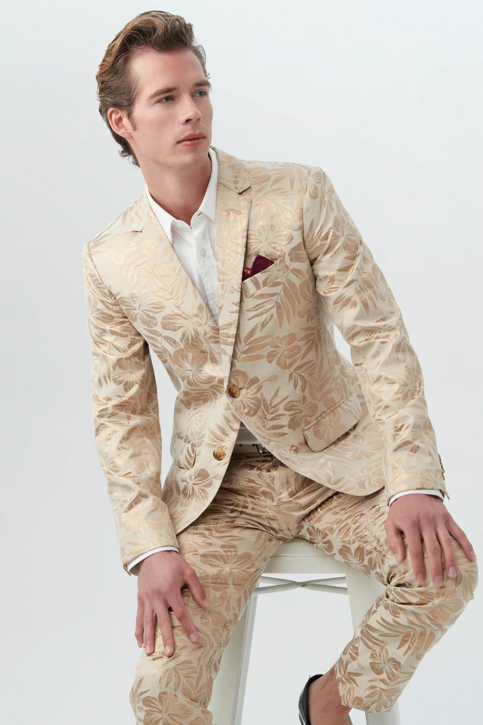 Thurston Blazer - Hibiscus Hideaway Jacquard - Image 5