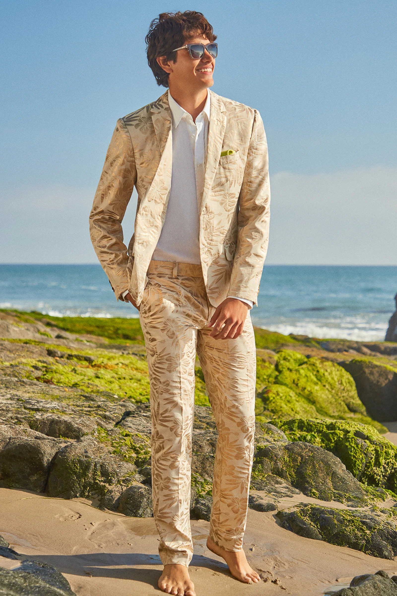 Thurston Blazer - Hibiscus Hideaway Jacquard - Image 6