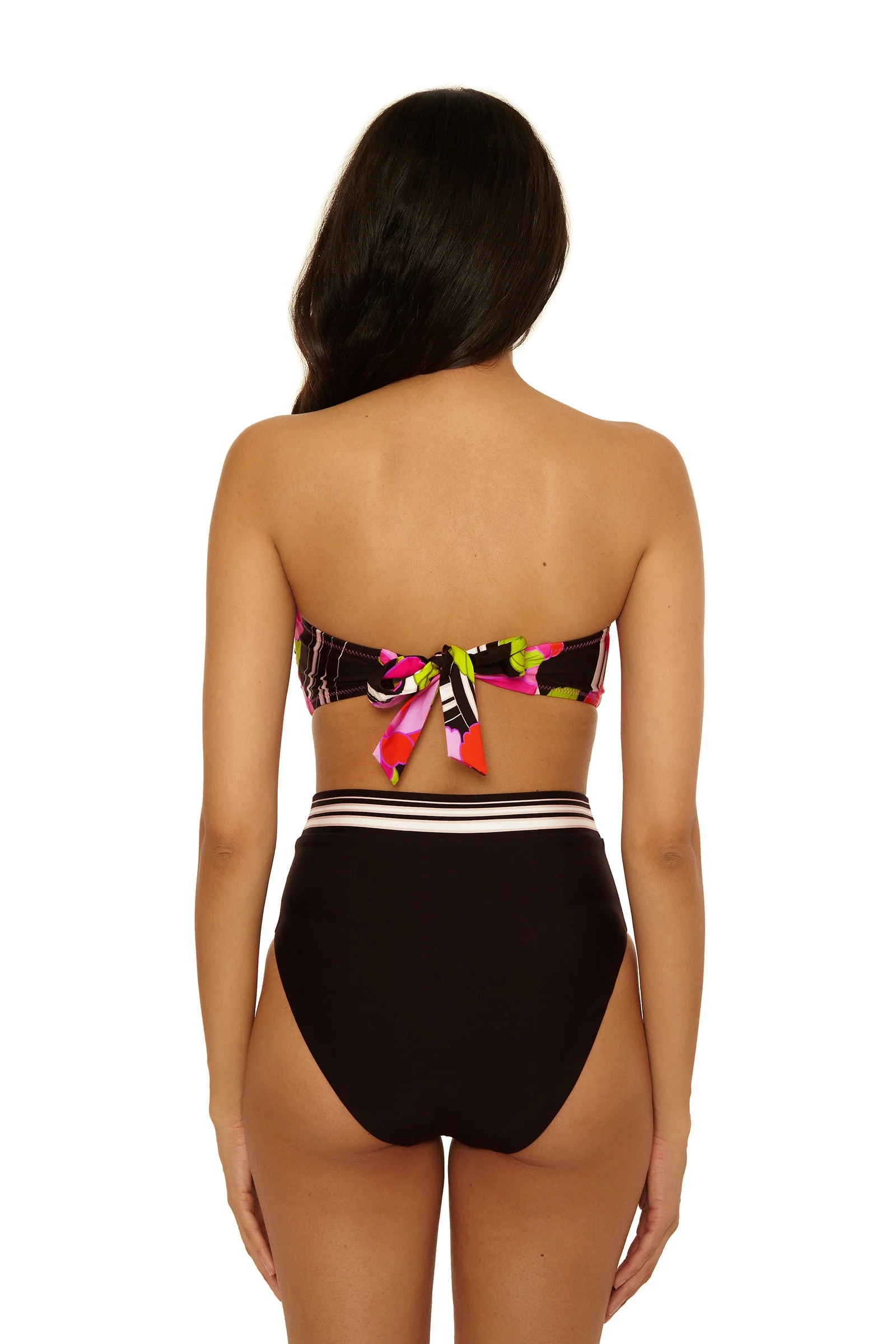 Twist Bandeau Swim Top - Bougainvillea - Image 3